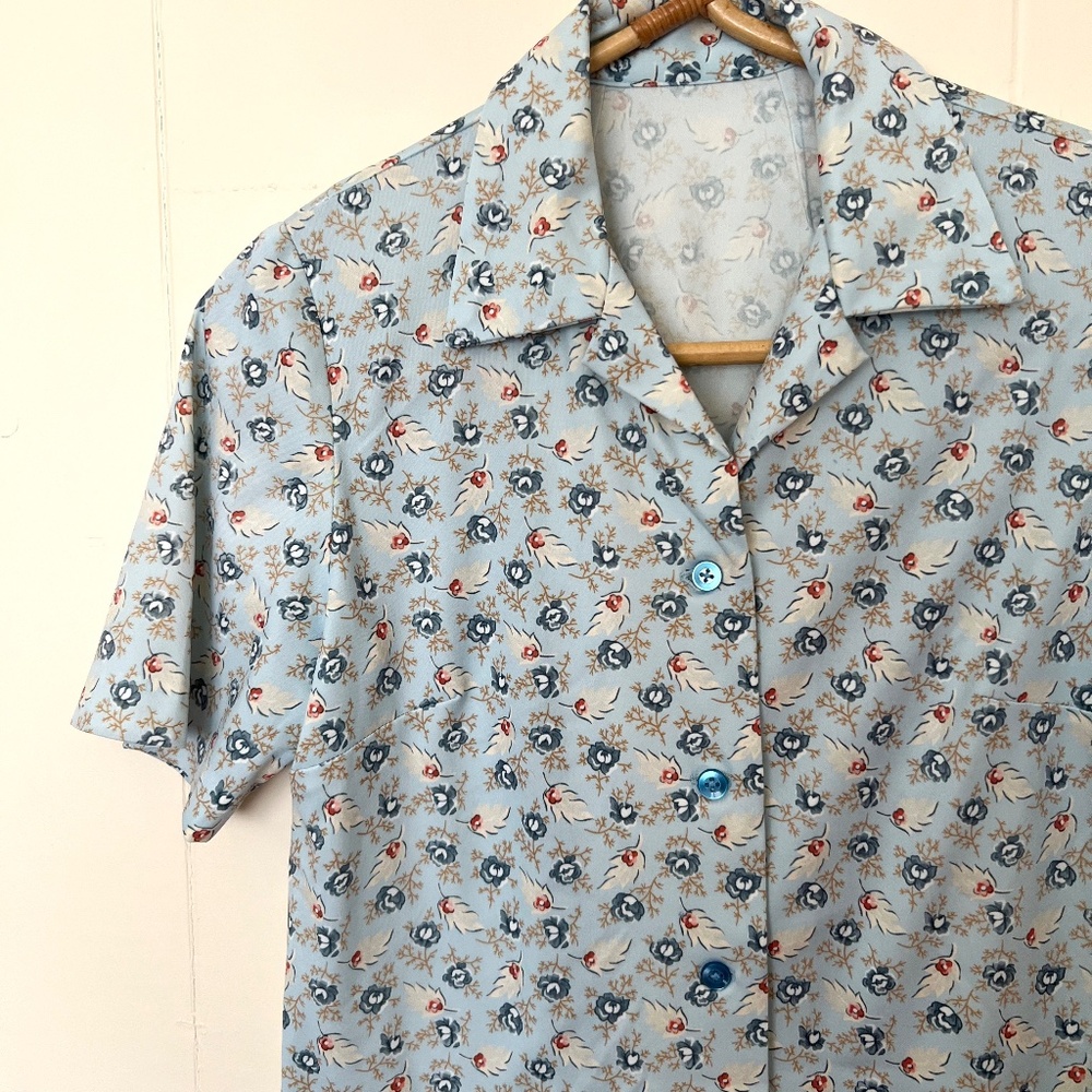 VTG Retro Floral Button up